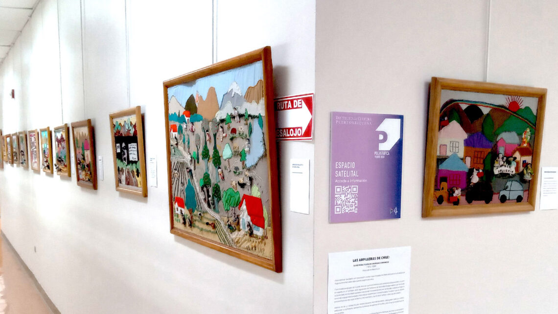 Las obras están expuestas en la biblioteca de la UPR de Ponce. (Foto suministrada)